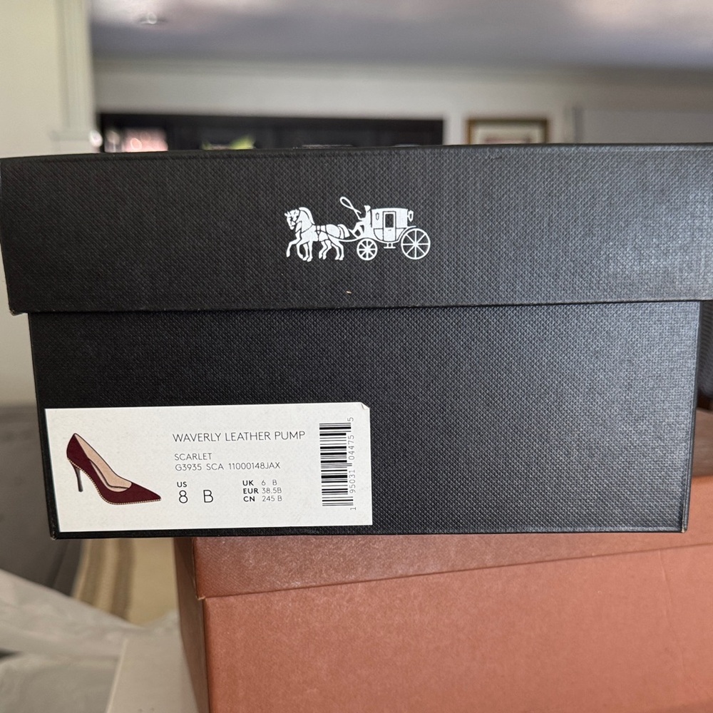 Coach Scarlet Waverly Leather Heels